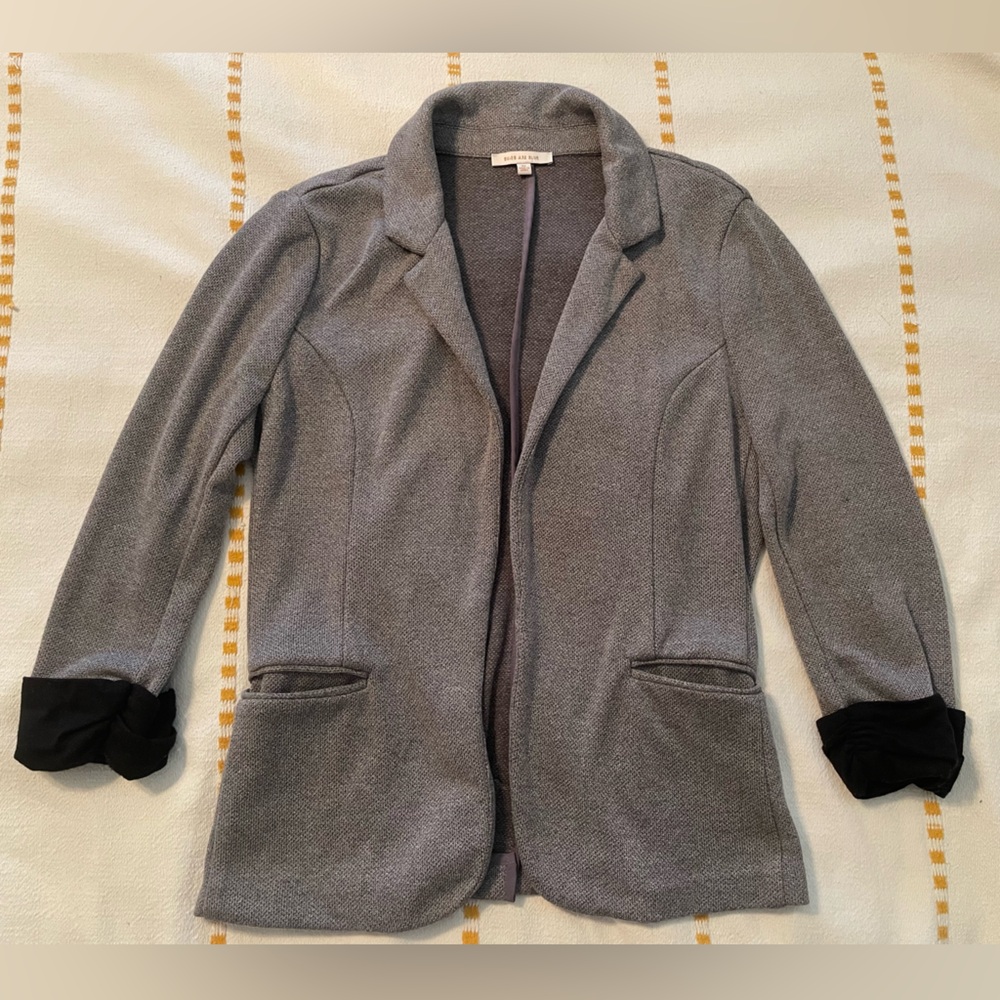 Skies Are Blue Heather Gray Blazer
